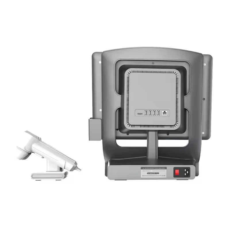 Analizzatore di Cuoio Capelluto Intelligente T5 AI, Microscopio Digitale HD LED da Tavolo per Uso Domestico e Analisi di Pelle e Capelli - immagine 5