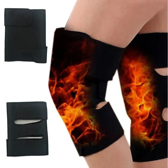 1 Pair Tourmaline Self Heating Knee Pads Magnetic Therapy Kneepad Arthritis Brace Support Warm Orotector Knee Protector Pads 2
