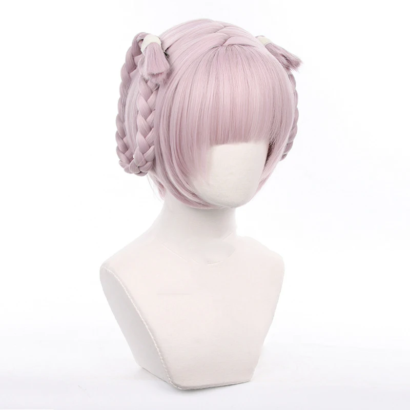 Call of the Night-Inspired Nazuna Nanakusa Pink Braid Synthetic Wig for Cosplay Events
