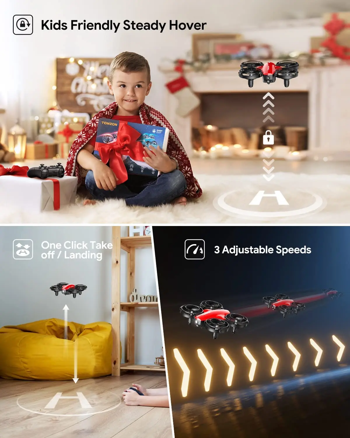 Tomzon A24 Mini Drone per bambini con modalità battaglia piccoli droni RC  con lancio per andare Drone per bambini con quadricottero Flip 3D Circle  Fly - AliExpress
