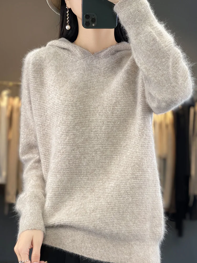 Autumn Winter Women Cashmere Sweaters Tie Dye O-neck Knitwear Fashion