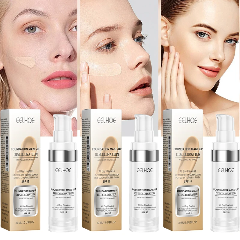Liquid Concealer Makeup Concealer Waterproof Concealer Face Concealer Concealer Foundation Cream New Color Changing Liquid Foundation Moisturizing Concealer Cream Oil-control Brighten Waterproof Long Lasting Cosmetics Makeup