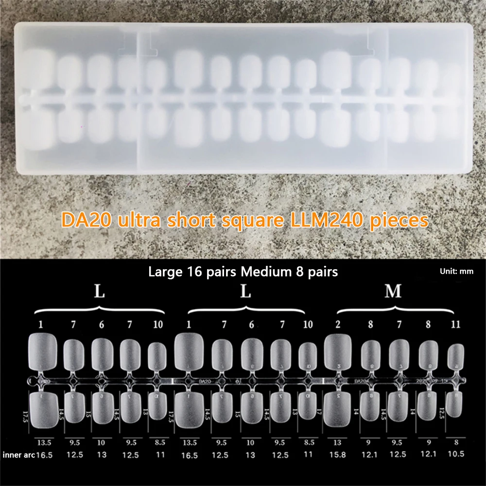 

Natural Appearance Extended Nail 3 Patterns Nail Patch Nail Extension Without Damage Wearable Transparent Frosted Armor Nail