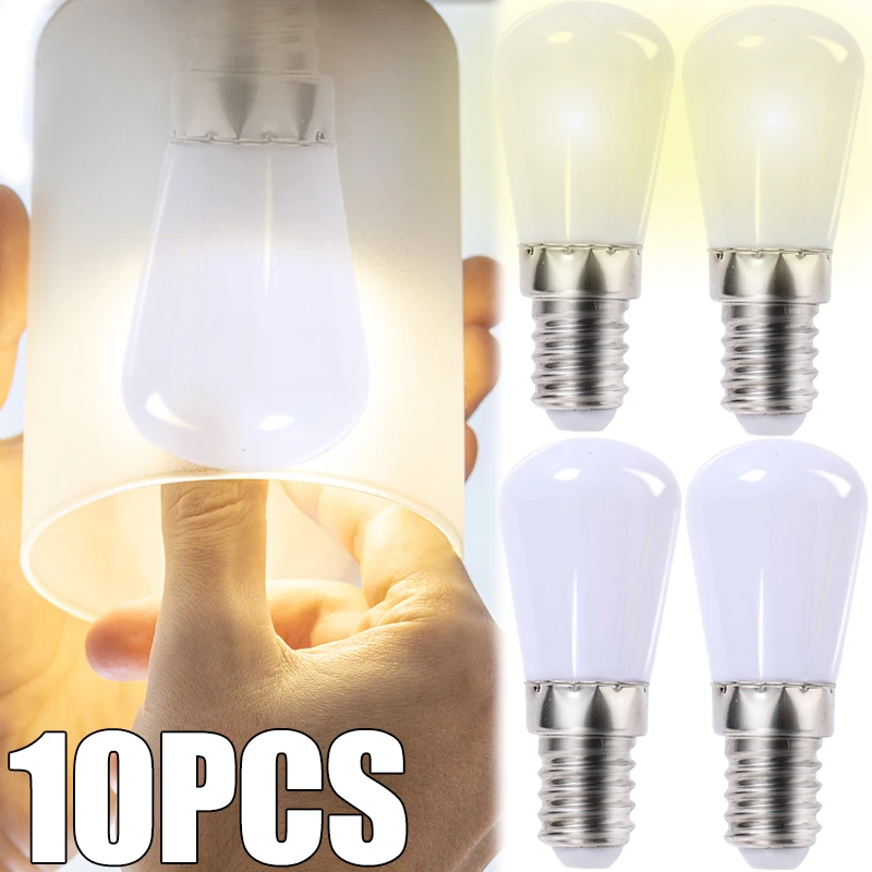 

1/10pcs LED Light Bulb E12 E14 220V Refrigerator Bulbs Refrige Display Lamp Mini Night Lights High Brightness Home Decor Lamps