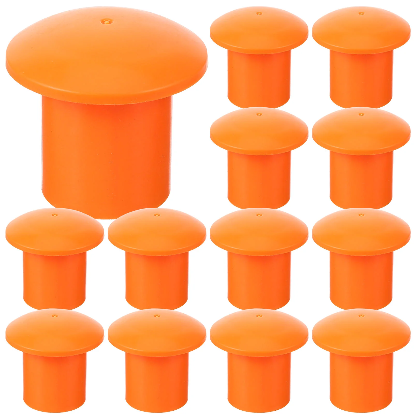 40 Pcs Steel Bar Protective Cap Rebar Protection Cover Caps Plastic End Mushroom Construction Industry Suppies