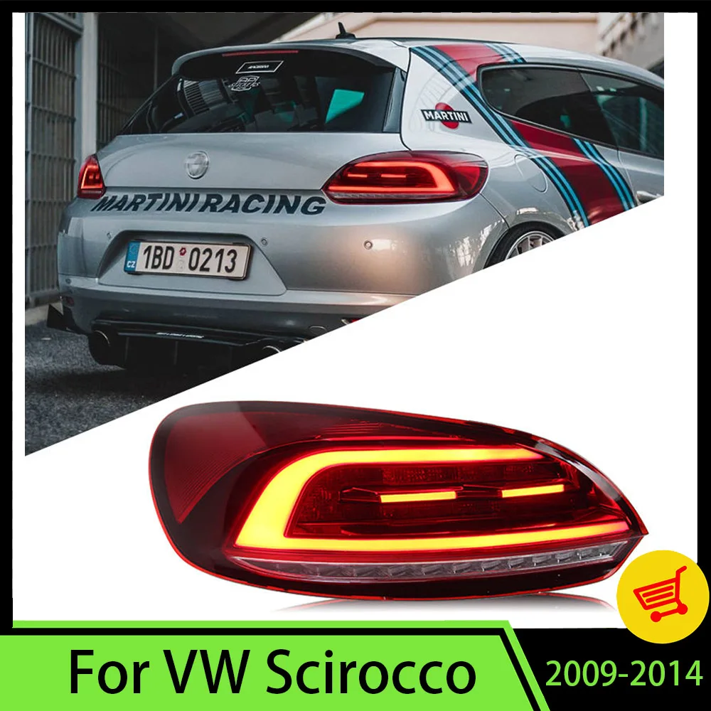 

Автомобильная фонарь для VW Scirocco 2009-2014, задние фонари, автомобильные аксессуары, сборка, стоп-сигналы, дневные ходовые огни