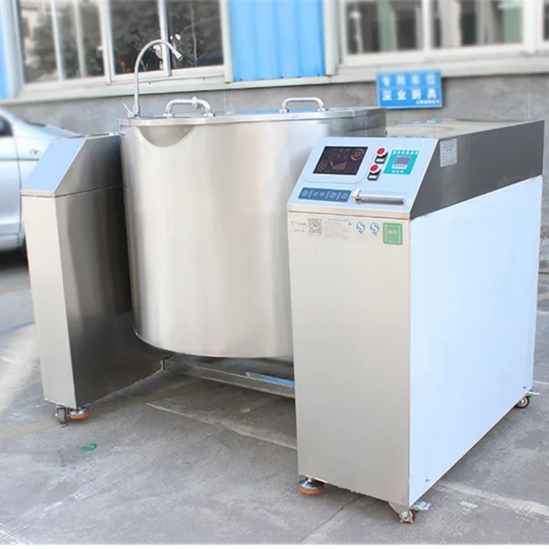 380V/30KW Tilt Type Soup Cooker High-power Swing Type Soup Cooker automatic Marinated Meat Sauce Frying Pan/mixing Can Be Added