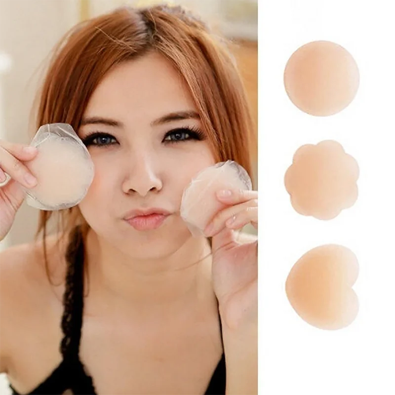 Invisible Backless Bra Pad Reusable Silicone Breast Bra Nipple Cover