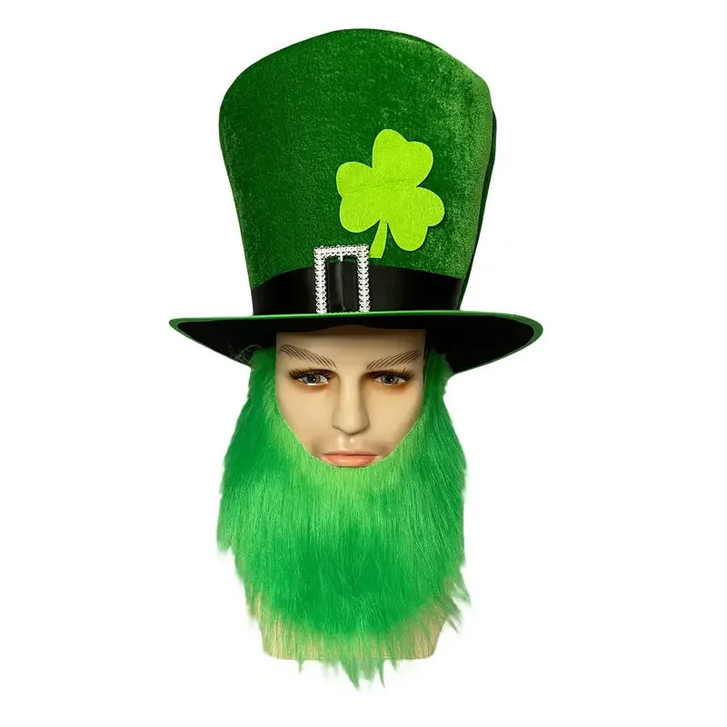 Irish Hat High Cap Beard Dressing St Patricks Day Irish Gift Traditional Celebration