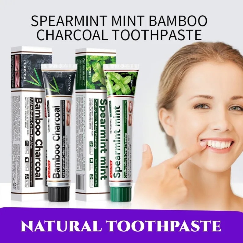 

Natural Plant Essence Toothpaste Deep Cleaning Teeth Dirt Whitening Toothpaste Mint Fragrance Fresh Breath Teeth Dental Care