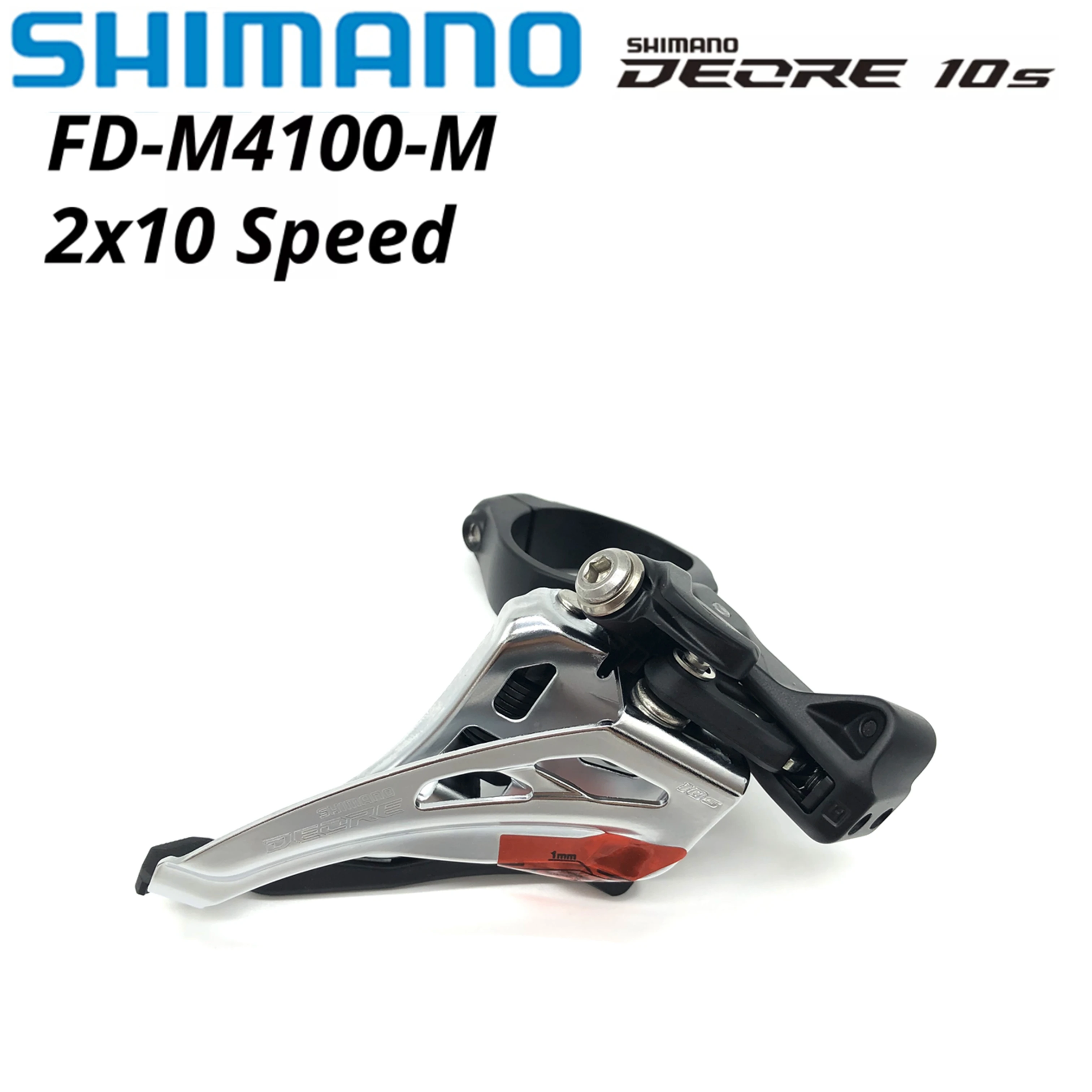 Dérailleur Avant Shimano Deore FD-M4100-E - Double 10V - Oscillation Latérale - Occasion