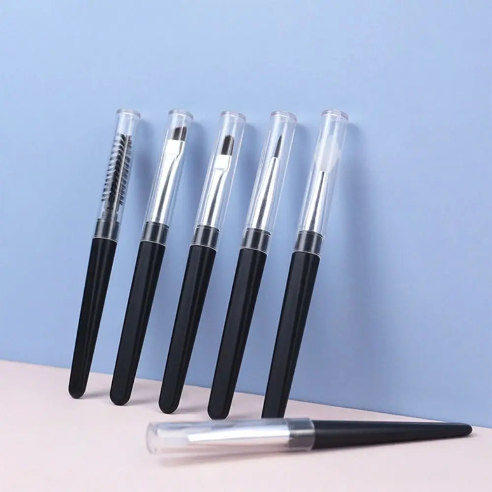 

Multifunctional Portable Dust Cover Spiral Tower Shape Eyebrows Eyelashes Brush Eyeliner Brush Lip Brush Makeup Tool