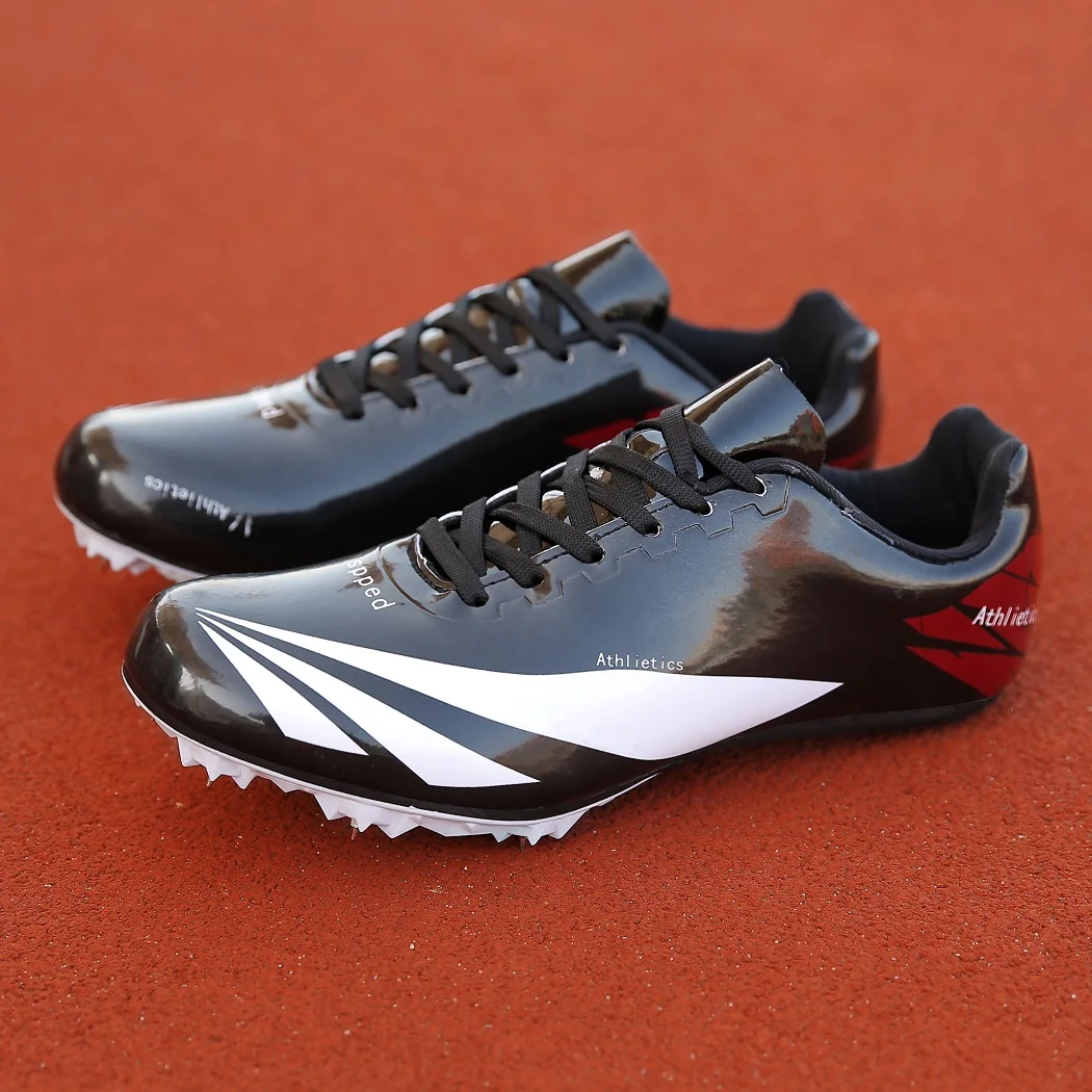 New Arrival Spiked Shoes Men Track and Field Spikes Sneakers Women Running Shoes for Boy Lacing Athletic Shoes Training Shoes