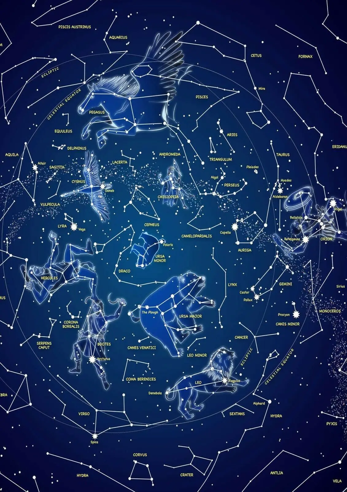 

Звездная карта образовательная Звездная карта печать художественный холст плакат для гостиной Декор домашняя Настенная картина