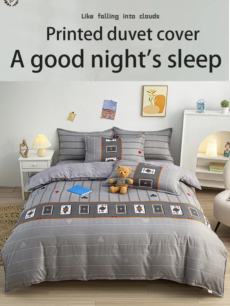 Description Picture 3 of itemBoho Minimal Style Duvet Cover 150x200 AB Double-sided Quilt Cover queen king size Comforter Covers bedding set for Adults