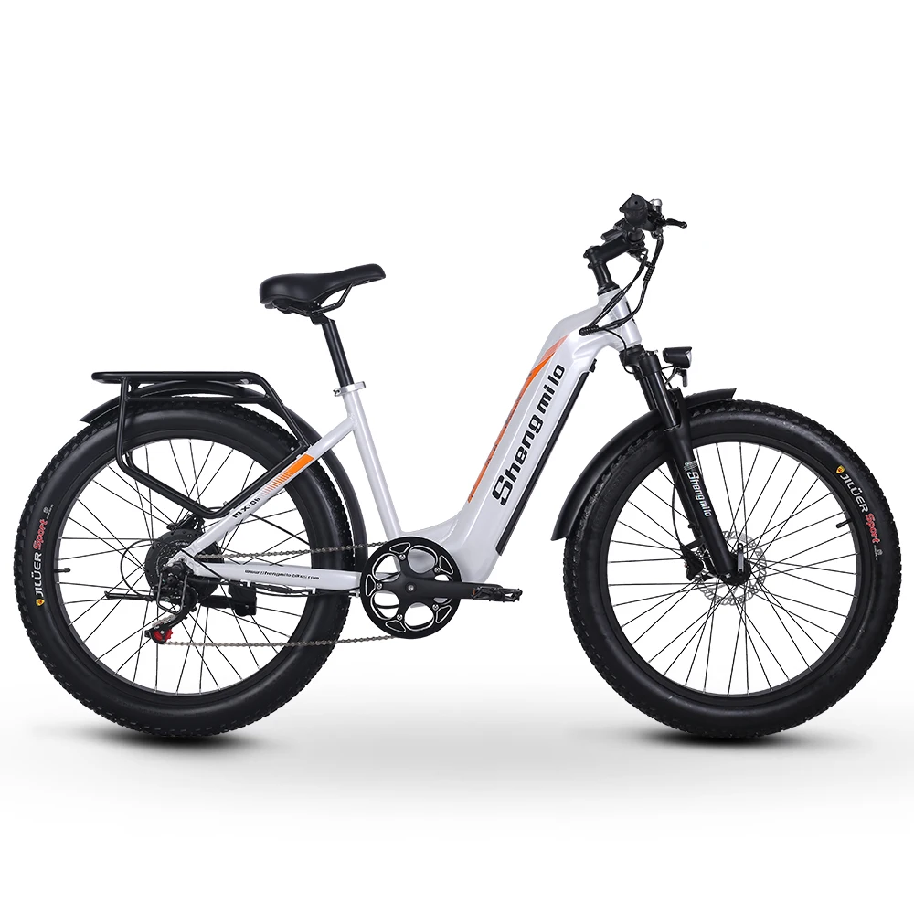 Shengmilo Città Ebike 1000W Bafang E-Bike 26 Pollici Bicicletta Elettrica Mx06 Electric Bike Bici Elettrica Adulto Elettrica E-Mountain Bike Ruote Fat