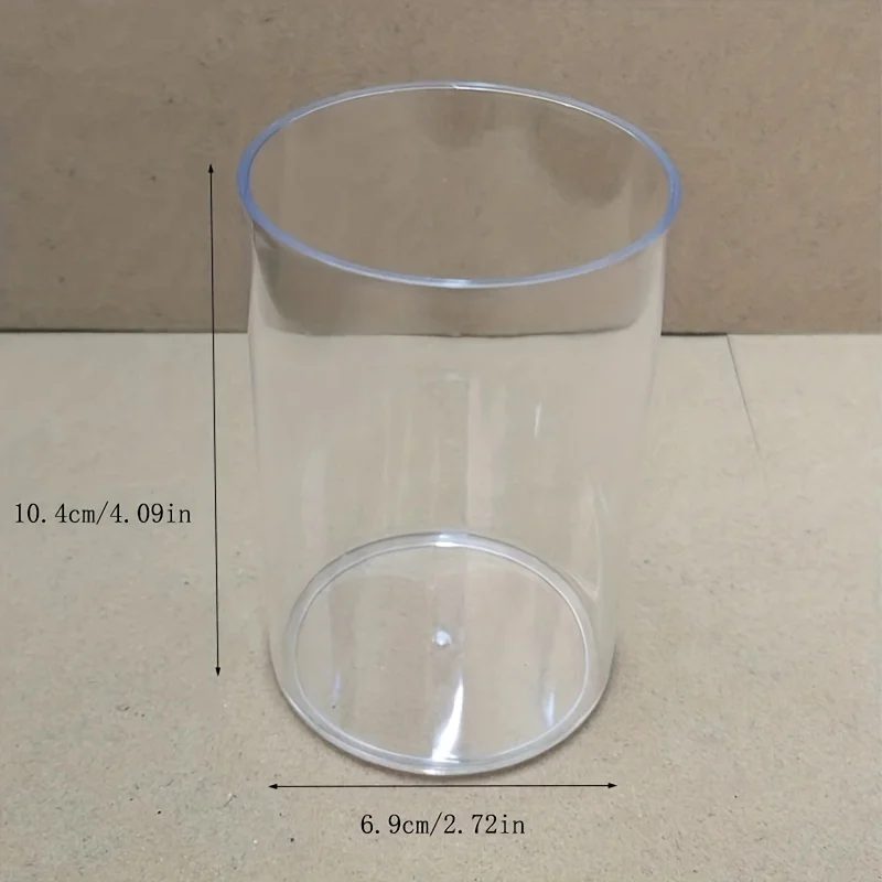 Large Capacity Acrylic Transparent Pen Holder Student Desktop Organizer Box For Men Women Simple Design Crystal Shape pen holder desk organizer pen and brush holder