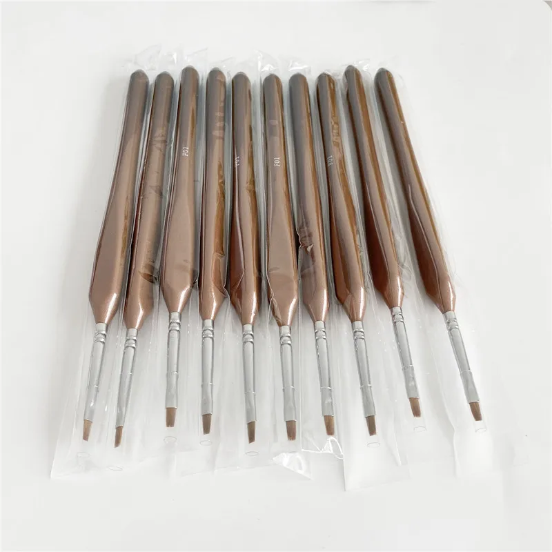 

Dental Sable Hair Brush Pen Porcelain Brushes Enamel Veneering Powder Opaque Flat Head