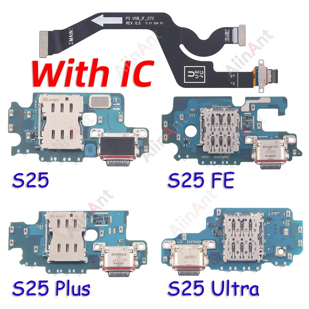 USB Mic Board Dock Charger Connector Charging Port Flex Cable