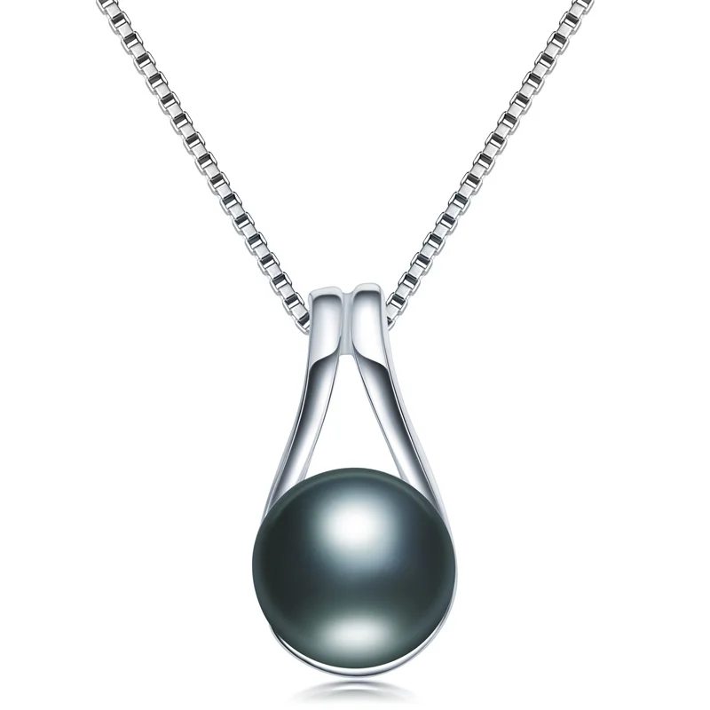 Natural Freshwater Pearl Pendants Necklace 925 Sterling Silver Fine Pendants Jewelry Gift for Women Wedding Anniversary pendant necklace silver necklace silver pendant