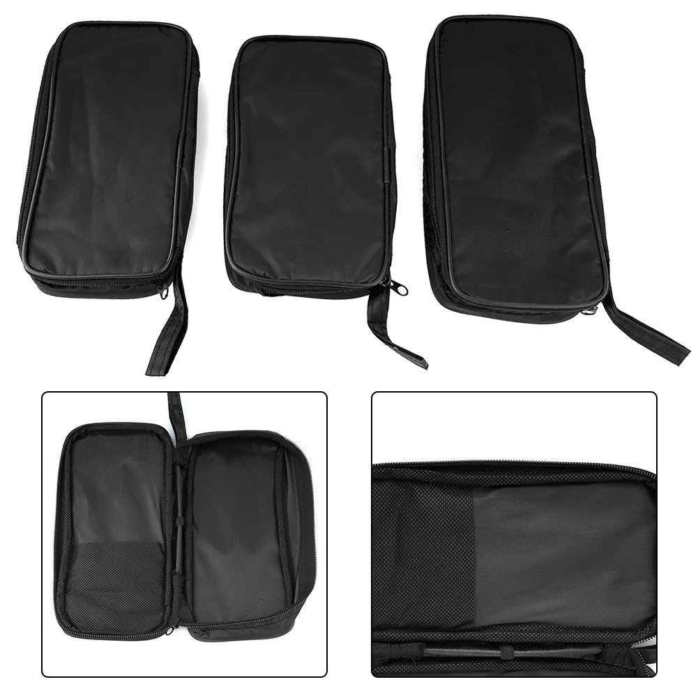 

1pc Multimeter Black Cloth Bag Durable Waterproof And Shockproof Soft Bag 210*100*40/200*115*45/245*110*35mm Tools Packaging