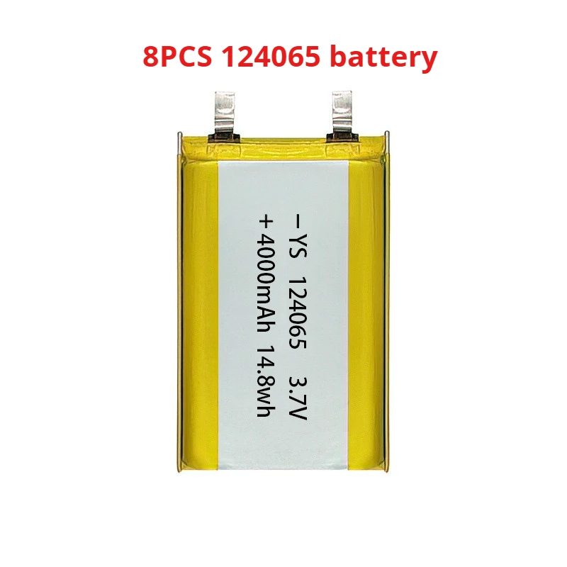 8PCS 124065 battery