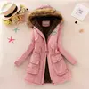 2024 New Autumn Winter Women Cotton Jacket Padded Casual Slim Coat Emboridery Hooded Parkas Wadded Warm Overcoat 2