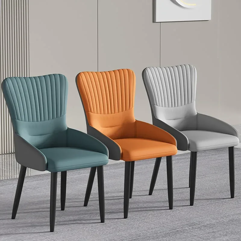 

Upholstered Luxury Dining Chairs Nordic Vintage Trendy Minimalist Dining Chairs Modern European Sillas De Comedor Home Furniture