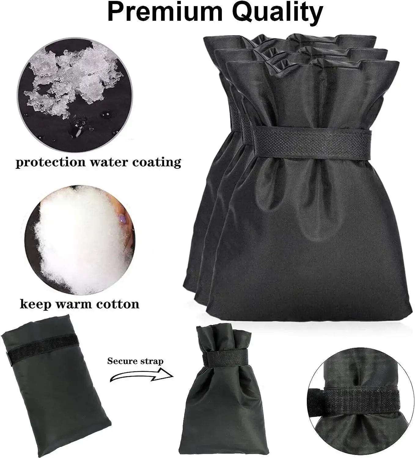 Waterproof PVC Outdoor Faucet Cover for Winter Freeze Protection