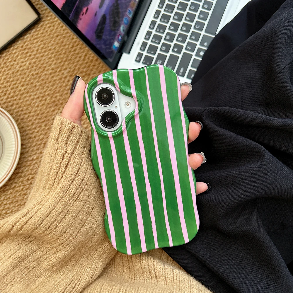 รูปสินค้า เคสโทรศัพท์ลายศิลปะ 2 in 1 สำหรับ iPhone 13-17 Pro Max ขอบโค้ง นุ่มสบาย บางเฉียบ