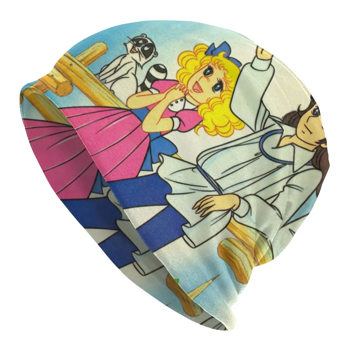 

Candy Candy Anime Beanie Bonnet Knitting Hat Men Women Hip Hop Unisex Adult Kawaii Girl 80s Warm Winter Skullies Beanies Caps