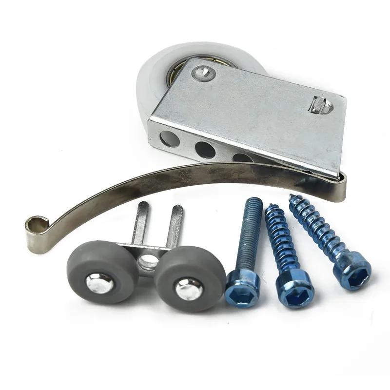 Wardrobe Sliding Door Roller Wheels Pulley Cabinet Sliding Door Roller Mounted Wheel Fittings Max Load 80KG