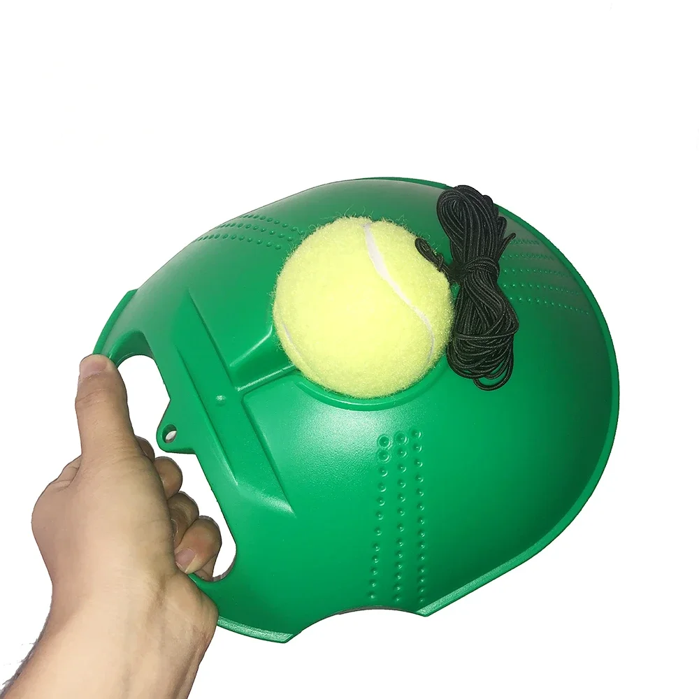 Tennis Training Device Heavy Duty Tennis Training Aids Base with Elastic Rope Supplies Self-Duty Rebound Trainer Device
