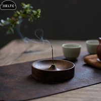 High Quality Solid Wood Incense Holder Handmade For Meditation & Home Decor Natural Grain No Power Needed Spiritual Holiday Gift - Image 4