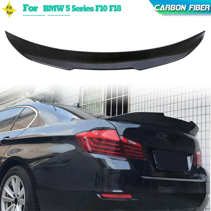 

Автомобильный задний спойлер из углеродного волокна крылья для BMW 5 серии F10 F18 525i 528i 530i 550i M5 2010-2016 Крышка багажника Крышка крыла