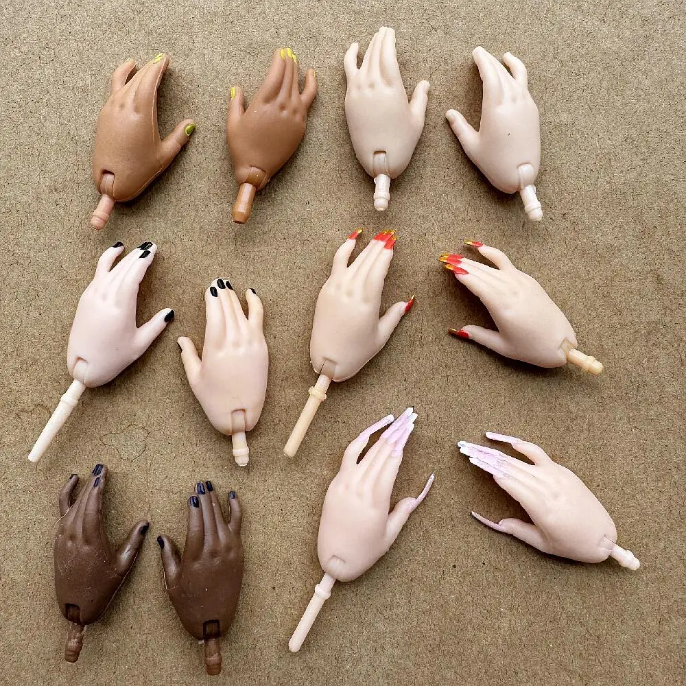 Multicolor Doll Replacement Hands - Diverse Skin Tone DIY Accessories