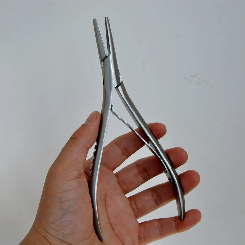 Flat Shape Stainless Steel Hair Extension Pliers Multi-Functi Hair Extension Tools Pliers For