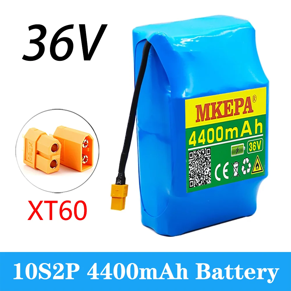 Литиевый аккумулятор MKEPA 36 В 10S2P 18650 Ач 4400 мАч перезаряжаемые Аккумуляторы для