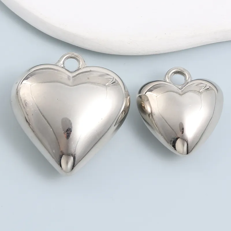 25pcs/Bag 12x9mm Believe In Love Heart Charms For DIY Jewelry