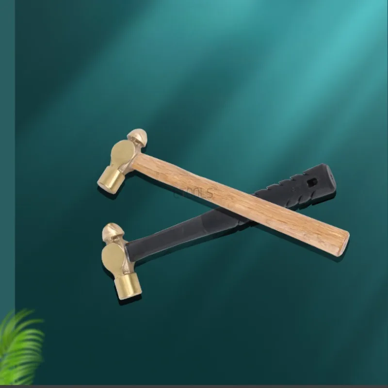 

1pcs Explosion Proof Round Head Hammer Brass Hammer Head Integrated Explosion-proof Venue Striking Hammer Manual Hardware Tools