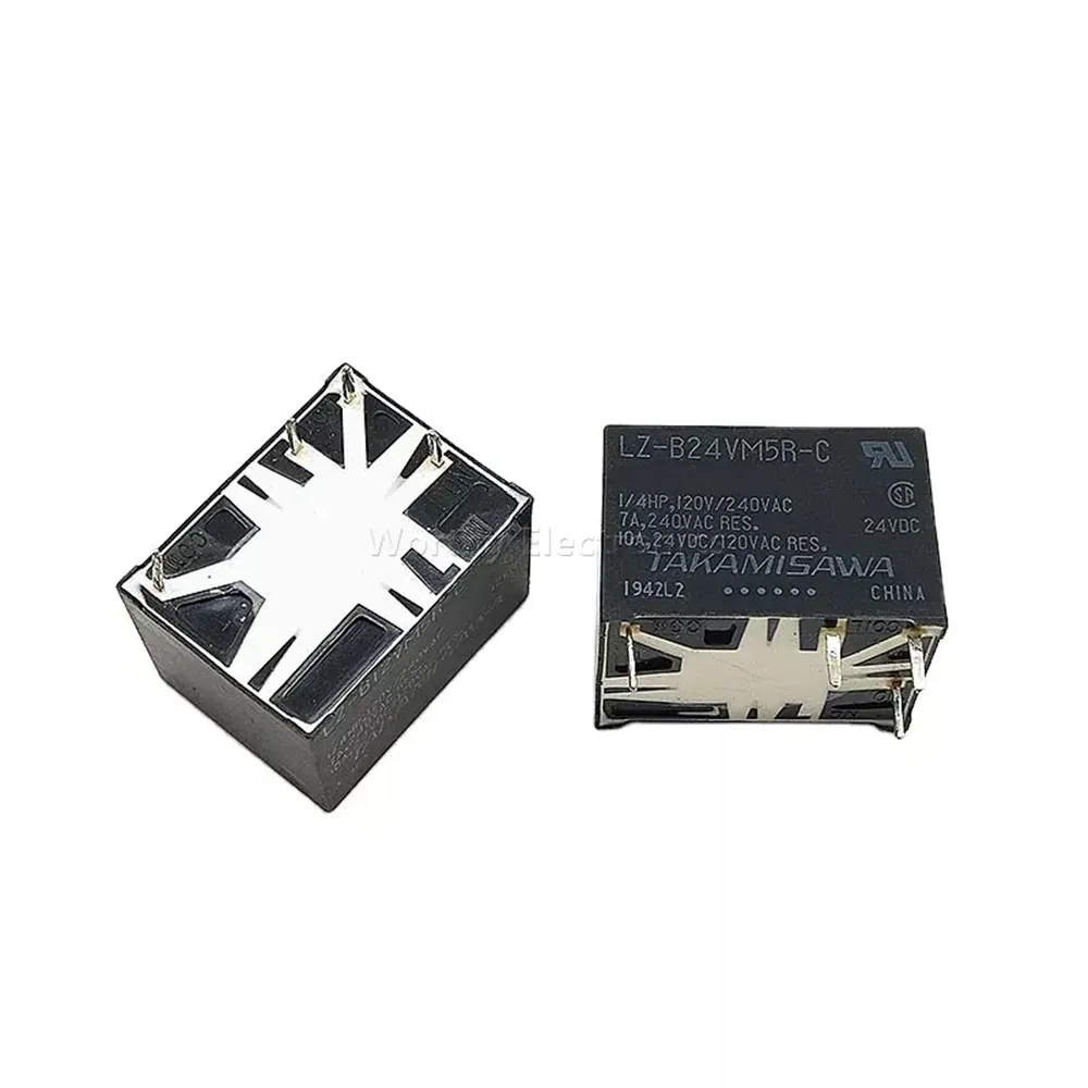 

Free Shipping 10PCS/LOT 24VDC 10A 4PIN Relay LZ-B24VM5R-C
