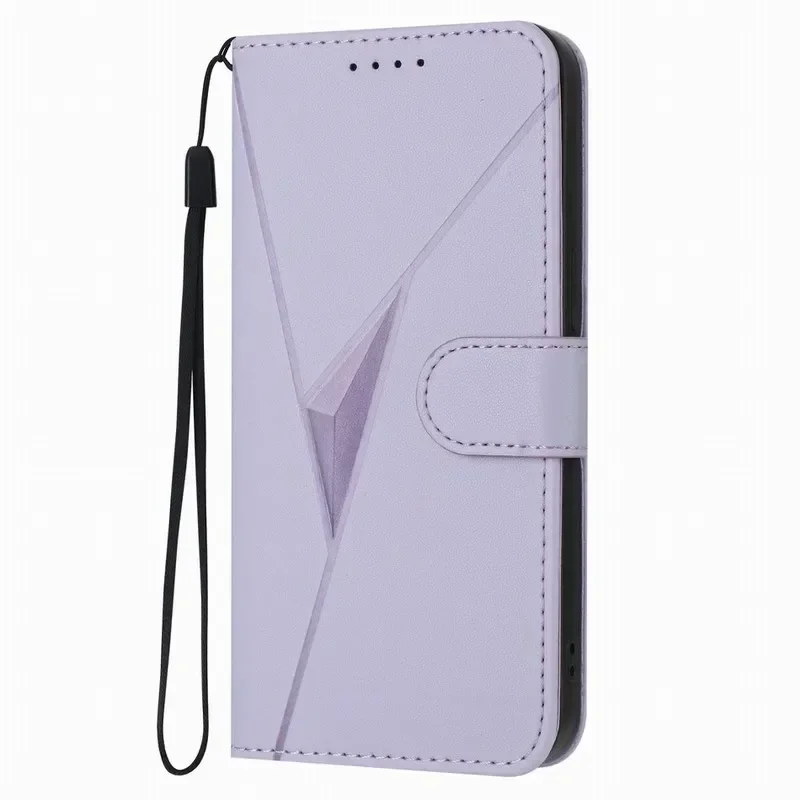 3D Triangle Wallet Phone Cover with Card Slots