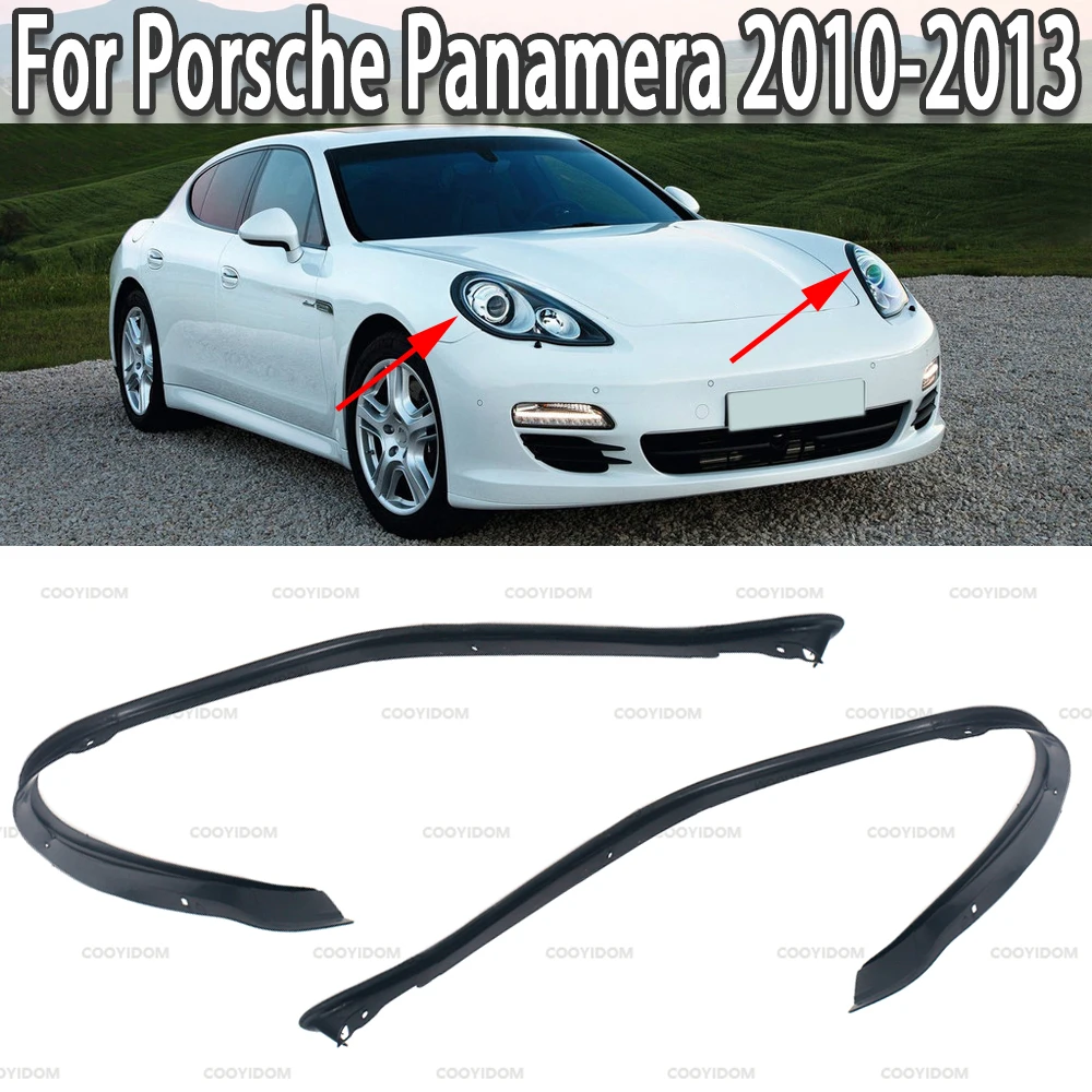 Auto Scheinwerfer Gummi Dichtung Streifen Trim Scheinwerfer Dekorative Streifen Für Porsche Panamera 2010 2011 2012 2013 – Detail 1