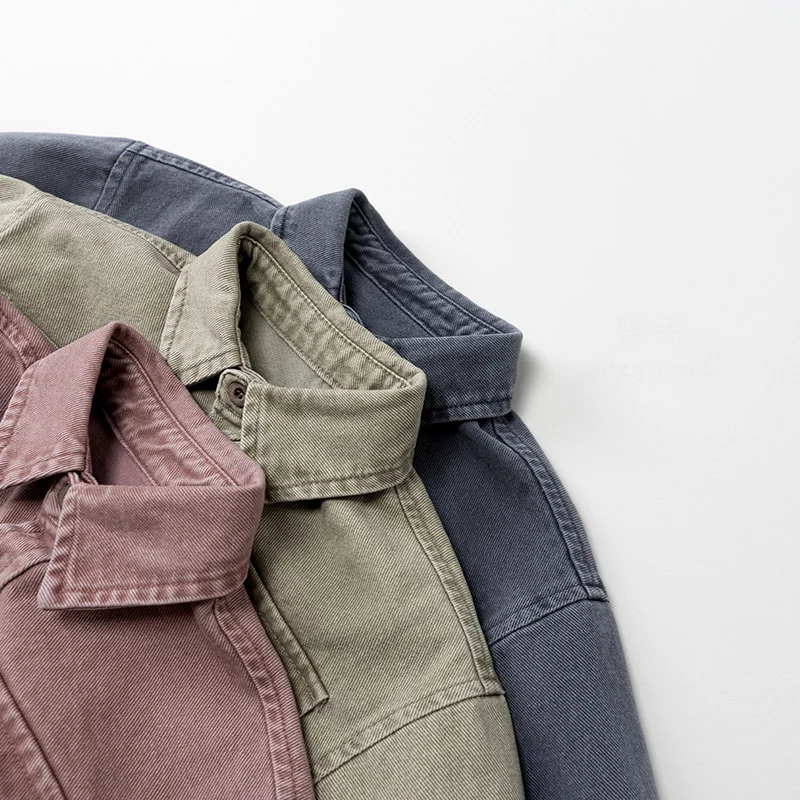 Boys Autumn Full Length Shirts Korean Style