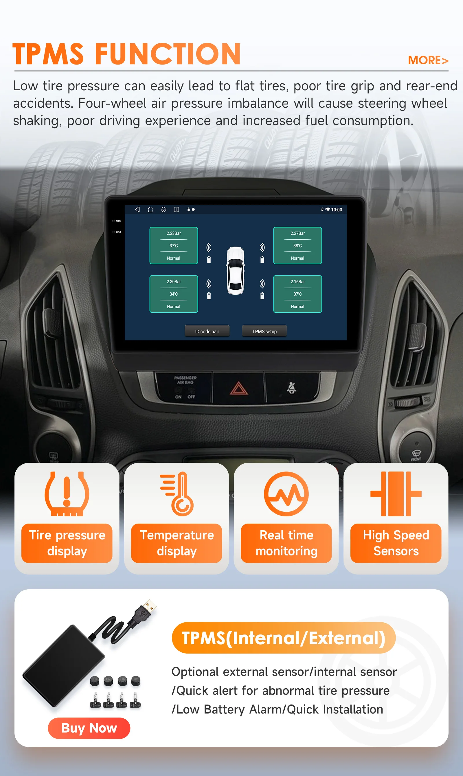 Hizpo 8Core 2Din Android 14 Autoradio für Hyundai Tucson 2 IX35 2011 - 2017 CarPlay GPS AI 4G BT5.4 von Qualcomm Snapdragon 6115. – Detail 40