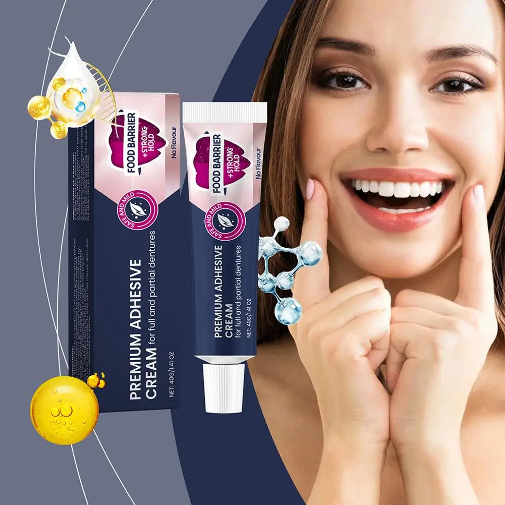 Fixodent Dental Adhesive Cream For Denture Original Strong Complete Professional Dentures Glue Dentistry Products Mater G9z9 40g