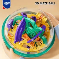 Large 299 Levels 3D Puzzle Ball Maze Toy Montessori Brain Burning Ball Challenge Obstacle Game Thinking Training Maze Toy Gifts 1