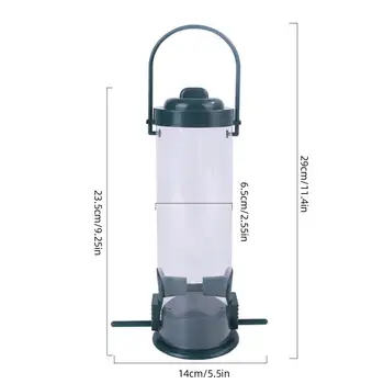 Outdoor Bird Feeder Squirrel Proof Hanging Food Feeding Container Small Hummingbird Feeders for Garden Courtyard Balcony - Image 6