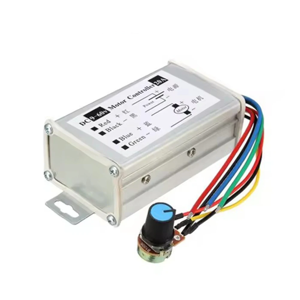 DC Motor Speed Controller DC 9V-60V 12V 24V 60V 20A Motor Pulse Width Modulator Regulator PWM DC Motor Driver Speed Controller