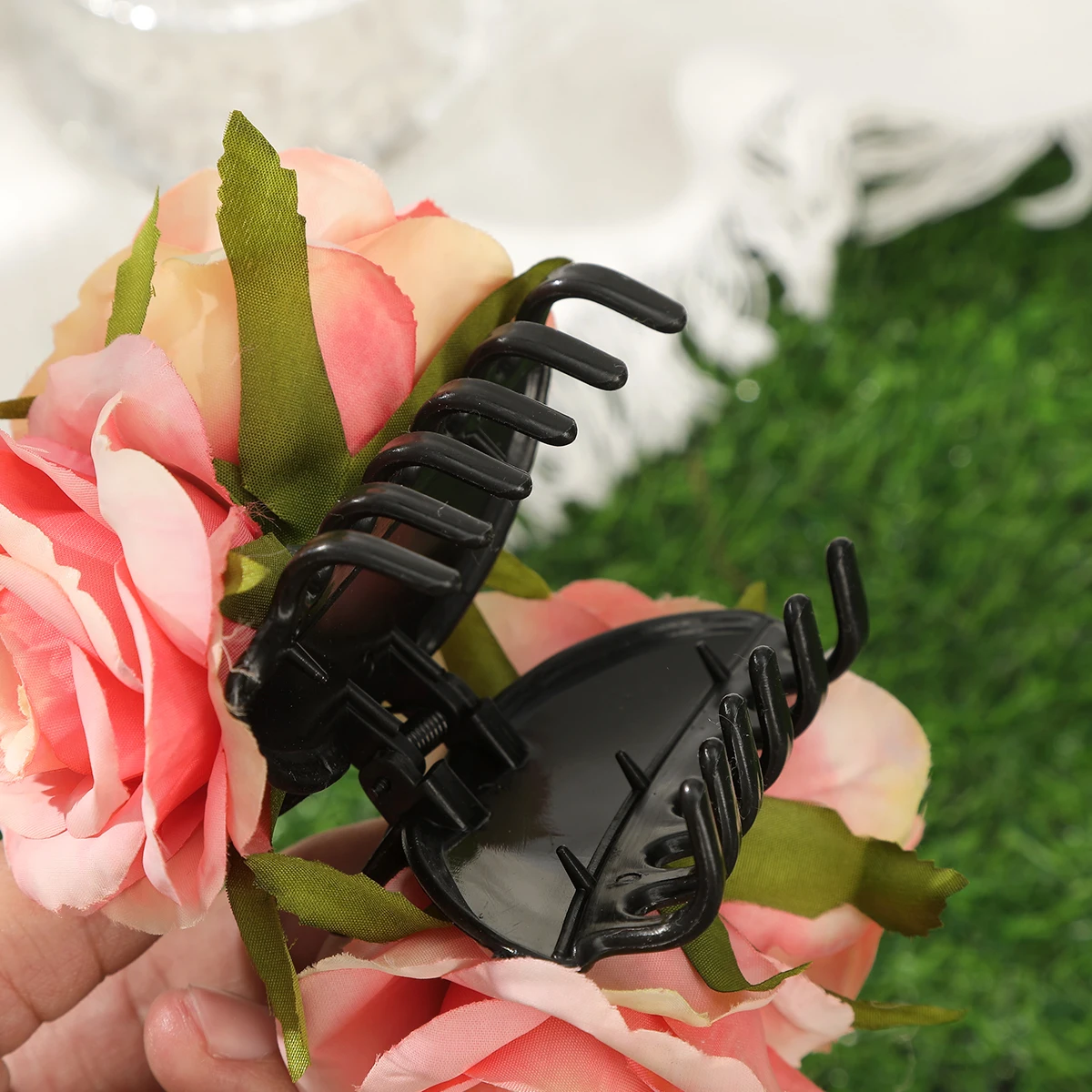 Handmade Flower Hair Claw Crab For Women Beach Ponytail Hairpin Summer Sweet Bohemia Hair Crab Clip Fashion Hair Accessories